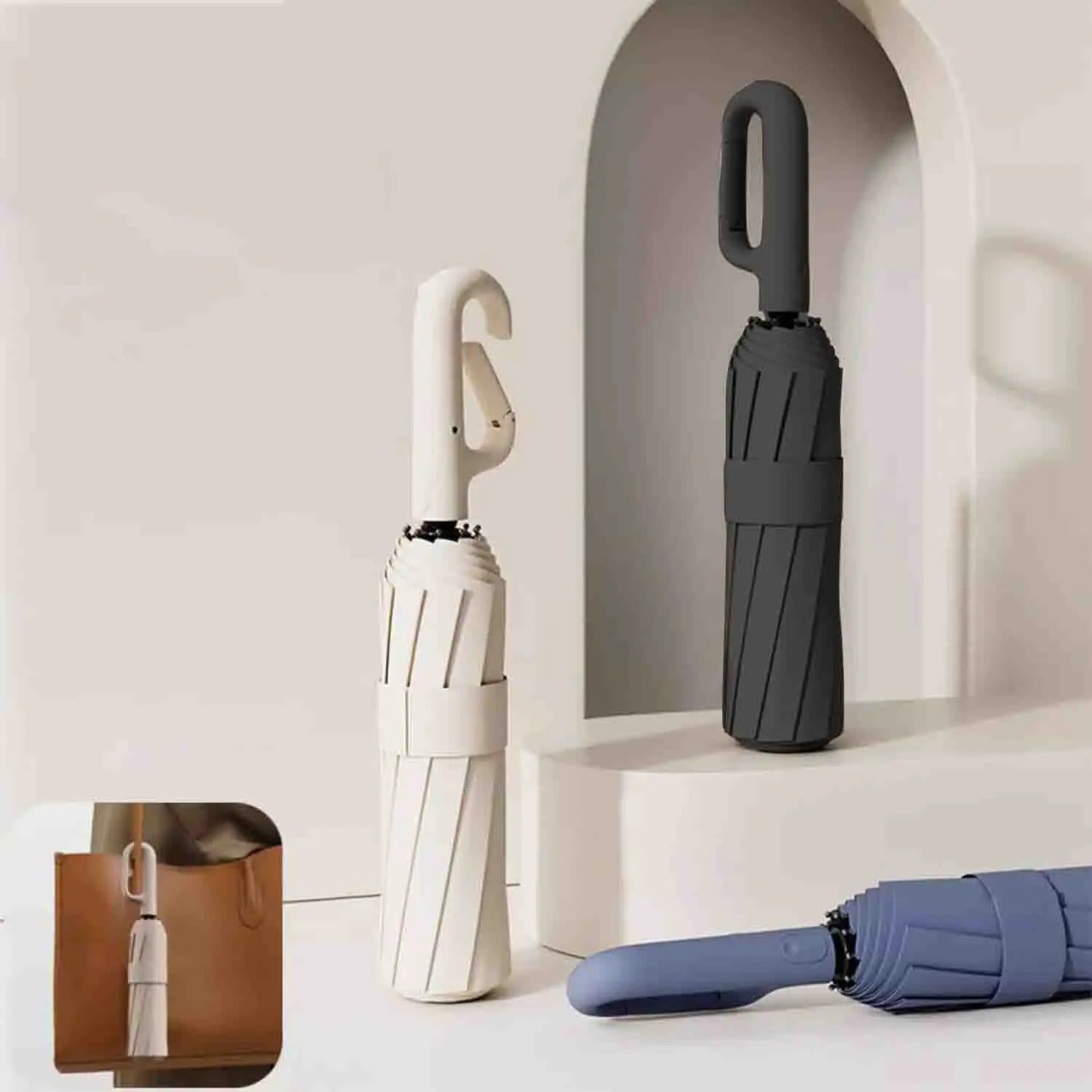 Paraguas con diseños minimalistas